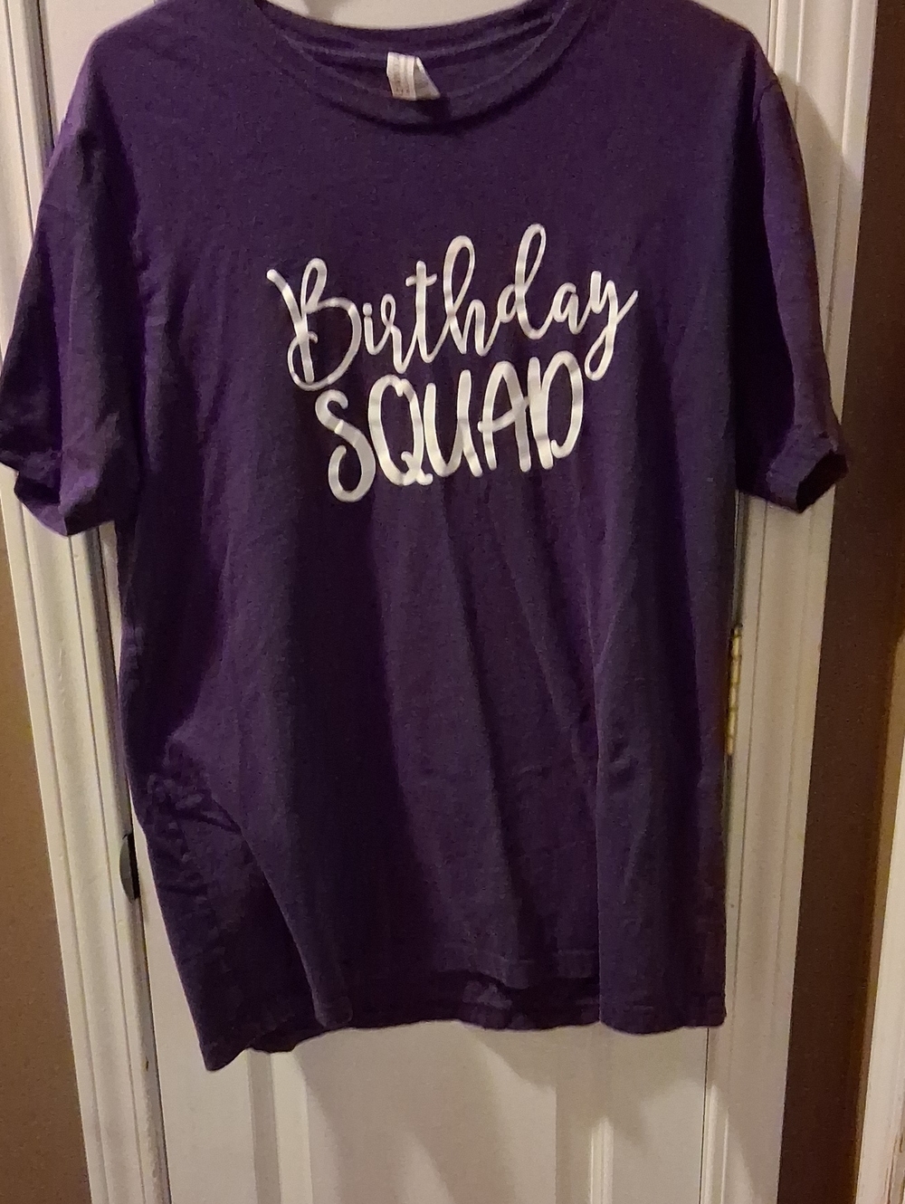 Bella Canvas Purple "Birthday Squad" Graphic Tee